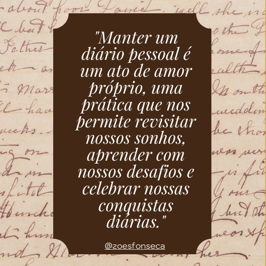 diário pessoal e autoconhecimento